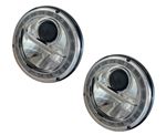 Headlamp 7" LED Chrome (pair) With Indicator - RHD - LL1904IND - Wipac